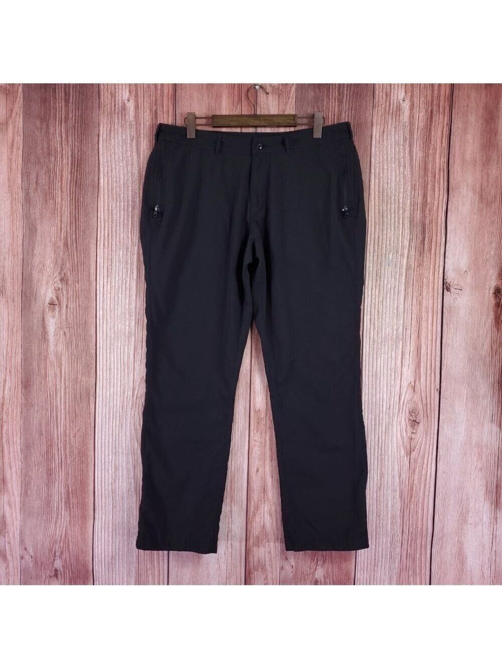 Clothing Arts Mens 36X30 P^Cubed Pick Pocket Proof Pants Travel Chino Black